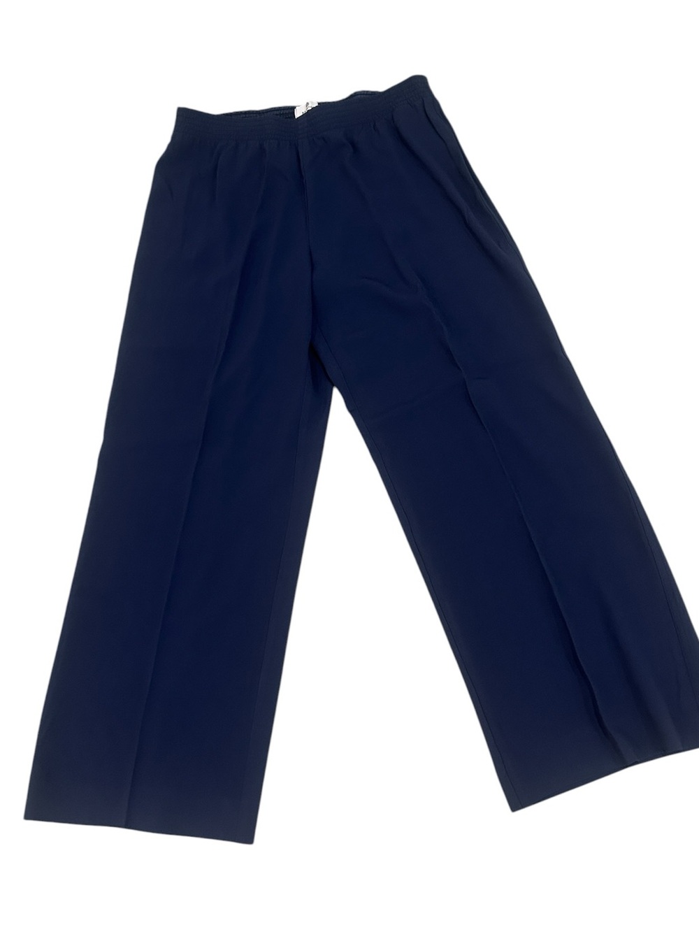 Aritzia babaton navy crepette Wide-Leg lightweight pull on Pants elastic large